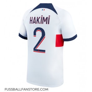 Paris Saint-Germain Achraf Hakimi #2 Replik Auswärtstrikot 2023-24 Kurzarm